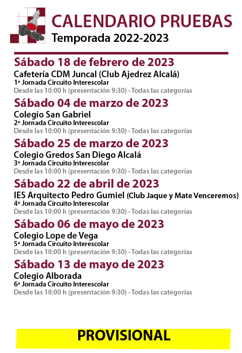 Ajedrez 21-22 - Alcalá Deporte